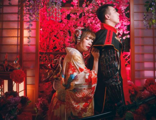不敗日式風絕對的經典-[櫻華] 可浪漫可神秘的滿園櫻花-花魁系婚紗絕美場景
